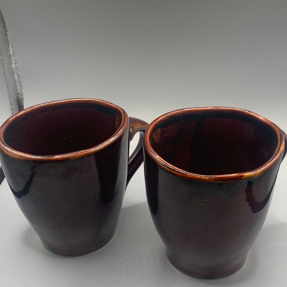 2ct Target Home Brown Stoneware Coffee Mugs